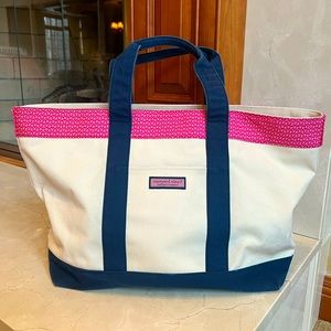 VINEYARD VINES - Large Canvas Tote